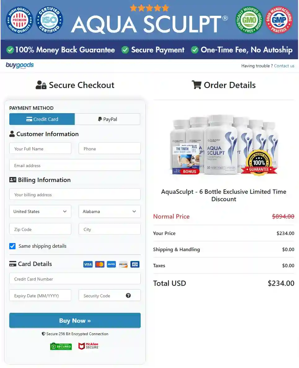 Ikaria Lean Belly Juice aquasculpt Order Page